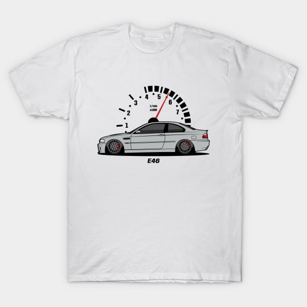 Silver E46 T-Shirt by turboosted